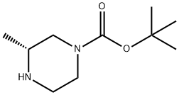 (R)-4-Boc-2-甲基哌嗪 结构式