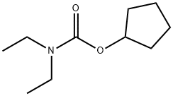 Carbamic acid, diethyl-, cyclopentyl ester (8CI) 结构式