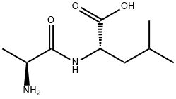 DL-丙氨酰基-L-亮氨酸 结构式
