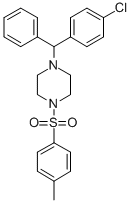 1-[(4-氯苯基)(苯基)甲基]-4-[(4-甲基苯基)磺酰基]哌嗪 结构式