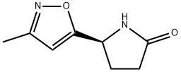 2-Pyrrolidinone,5-(3-methyl-5-isoxazolyl)-,(S)-(9CI) 结构式