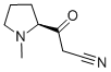 2-Pyrrolidinepropanenitrile,1-methyl--bta--oxo-,(S)-(9CI) 结构式