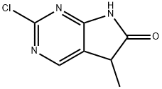 2-chloro-5-methyl-5H,6H,7H-pyrrolo[2,3-d]pyrimidin-6-one 结构式