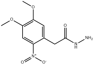 2-(4,5-二甲氧基-2-硝基苯基)乙酰肼 结构式
