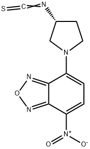 (R)-(-)-4-(3-异硫氰酸基吡咯烷-1-基)-7-硝基-2,1,3-苯并恶二唑[用于旋光纯度测定的高效液相色谱标记试剂] 结构式