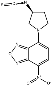 (S)-(+)-4-(3-异硫氰酸基吡咯烷-1-基)-7-硝基-2,1,3-苯并恶二唑[用于旋光纯度测定的高效液相色谱标记试剂] 结构式