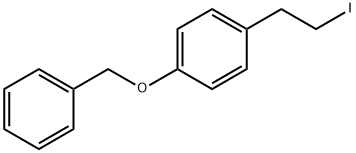 1-((4-(2-碘乙基)苯氧基)甲基)苯 结构式