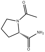 N-乙酰-L-脯氨酰胺 结构式
