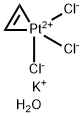 三氯(乙烯基)铂酸钾(II))单水合物, PT 50.5%最低 结构式
