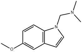 1-DIMETHYLAMINOMETHYL-5-METHOXY-1H-INDOLE 结构式