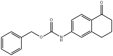 (5-氧代-5,6,7,8-四氢萘-2-基)氨基甲酸苄酯 结构式