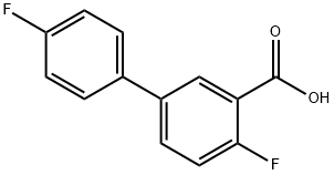 4,4'-二氟-[1,1'-联苯]-3-羧酸 结构式