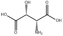 (2R,3R)-2-氨基-3-羟基琥珀酸 结构式