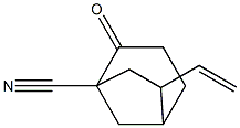 Bicyclo[3.2.1]octane-1-carbonitrile, 6-ethenyl-2-oxo-, exo- (9CI) 结构式