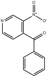 (3-硝基-4-吡啶基)苯甲酮 结构式