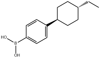 4-(TRANS-4-ETHYLCYCLOHEXYL)PHENYLBORONIC ACID 结构式