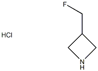 3-(氟甲基)氮杂环丁烷盐酸盐 结构式