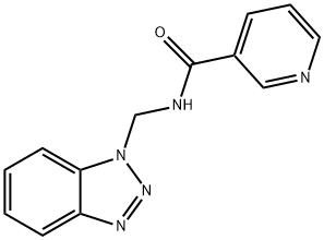 N-BENZOTRIAZOL-1-YLMETHYL-NICOTINAMIDE 结构式