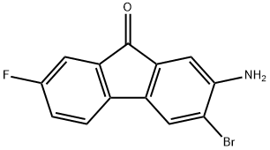 2-amino-3-bromo-7-fluoro-fluoren-9-one 结构式