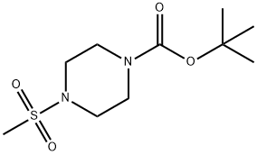 4-(甲基磺酰基)哌嗪-1-甲酸叔丁酯 结构式