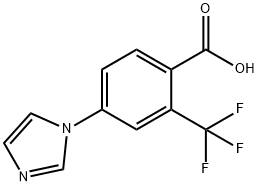 3-(1H-咪唑-1-基)-5-三氟甲基苯甲酸 结构式