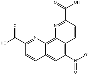 5-硝基邻二氮杂菲-2,9-二羧酸一水合物 结构式