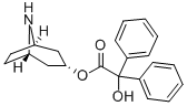 N-去甲托品醇-3A-基 (2-羟基-2,2-二苯基)乙酸酯 结构式