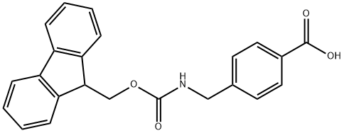 FMOC-(4-氨甲基)苯甲酸 结构式