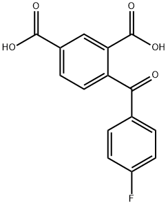 4-(4-Fluorobenzoyl)isophthalic Acid 结构式