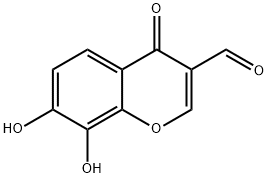 4H-1-Benzopyran-3-carboxaldehyde, 7,8-dihydroxy-4-oxo- (9CI) 结构式