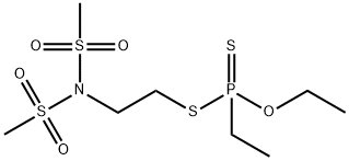 Ethyldithiophosphonic acid O-ethyl S-[2-[bis(methylsulfonyl)amino]ethyl] ester 结构式