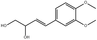 4-(3,4-二甲氧基苯基)-3-丁烯-1,2-二醇 结构式