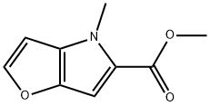 4-甲基-4H-呋喃[3,2-B]吡咯-5-羧酸甲酯 结构式