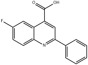 6-氟-2-苯基喹啉-4-甲酸 结构式