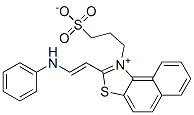 2-[2-(phenylamino)vinyl]-1-(3-sulphonatopropyl)naphtho[1,2-d]thiazolium 结构式