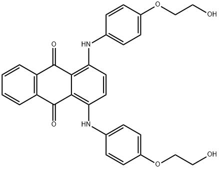 1,4-bis[[4-(2-hydroxyethoxy)phenyl]amino]anthraquinone  结构式