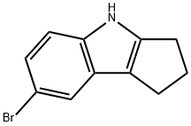 7-溴-1,2,3,4-四氢环戊二烯并[B]吲哚 结构式