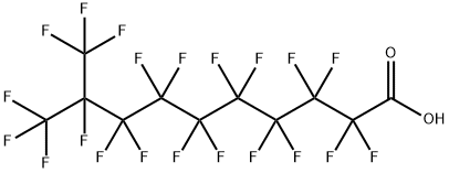 octadecafluoro-9-(trifluoromethyl)decanoic acid 结构式