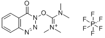 O-(3,4-二氢-4-氧-1,2,3-苯并三氮唑-3-基)-N,N,N',N'-四甲基脲六氟磷酸酯 结构式