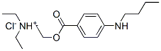 2-(4-butylaminobenzoyl)oxyethyl-diethyl-azanium chloride 结构式