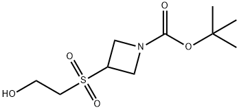 tert-Butyl 3-((2-hydroxyethyl)sulfonyl)-azetidine-1-carboxylate 结构式