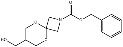 7-(羟甲基)-5,9-二氧杂-2-氮杂螺[3.5]壬烷-2-羧酸苄酯 结构式