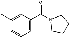 1-(3-甲基苯甲酰基)吡咯烷 结构式