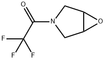 1-(6-氧杂-3-氮杂双环[3.1.0]己烷-3-基)-2,2,2-三氟乙酮 结构式
