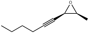 Oxirane, 2-(1-hexynyl)-3-methyl-, (2R-cis)- (9CI) 结构式