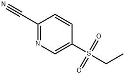 5-(乙基磺酰)氰基吡啶 结构式