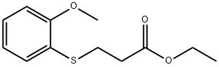 丙酸,3 -[(2-甲氧基苯基)硫代]- 乙基酯 结构式