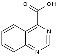 喹唑啉-4-羧酸 结构式