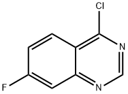 4-氯-7-氟喹唑啉 结构式