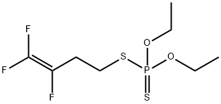 Dithiophosphoric acid O,O-diethyl S-(3,4,4-trifluoro-3-butenyl) ester 结构式